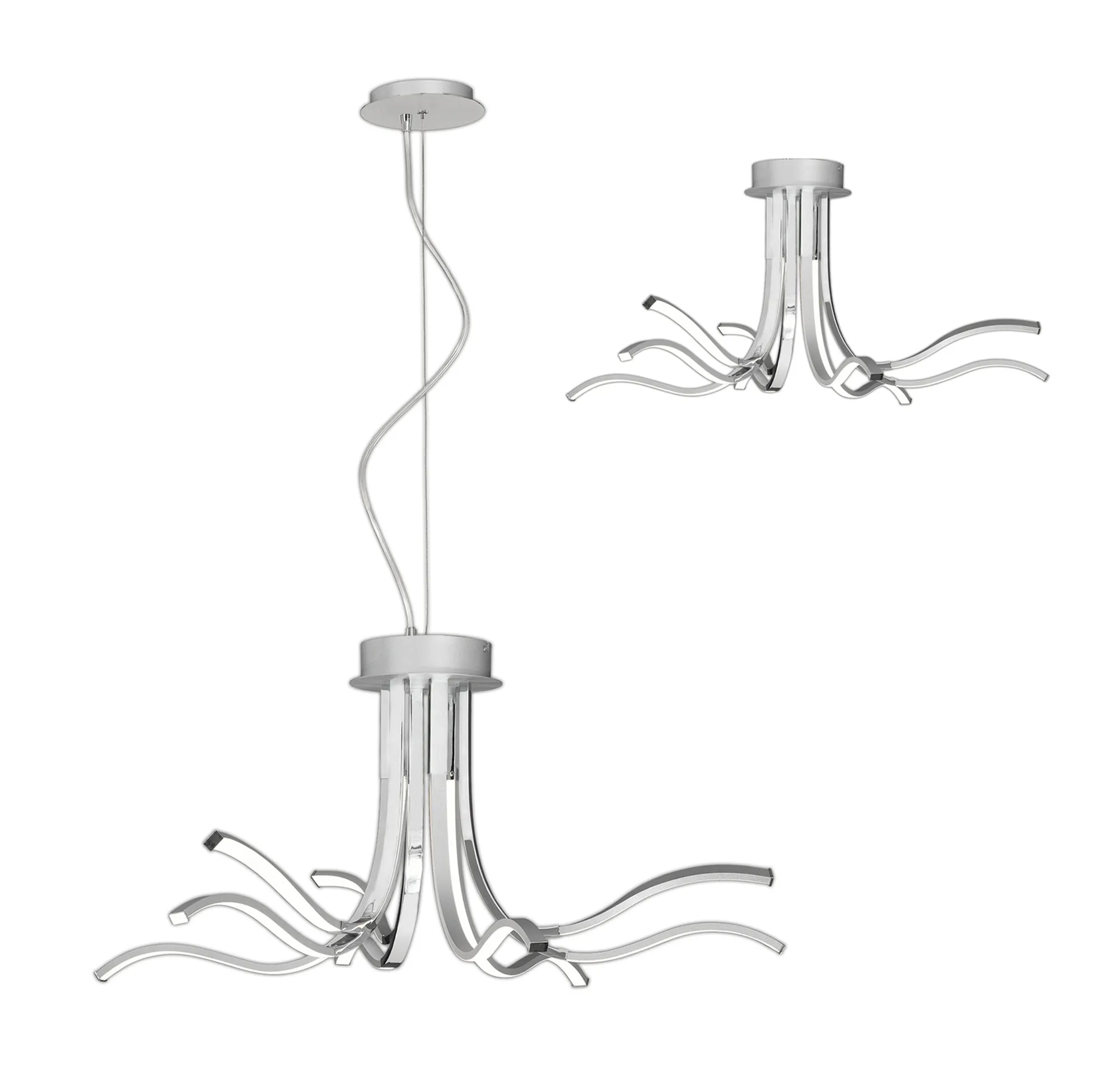 Corinto Ceiling Lights Mantra Multi Arm Fittings Corinto Ceiling Lights Mantra Multi Arm Fittings